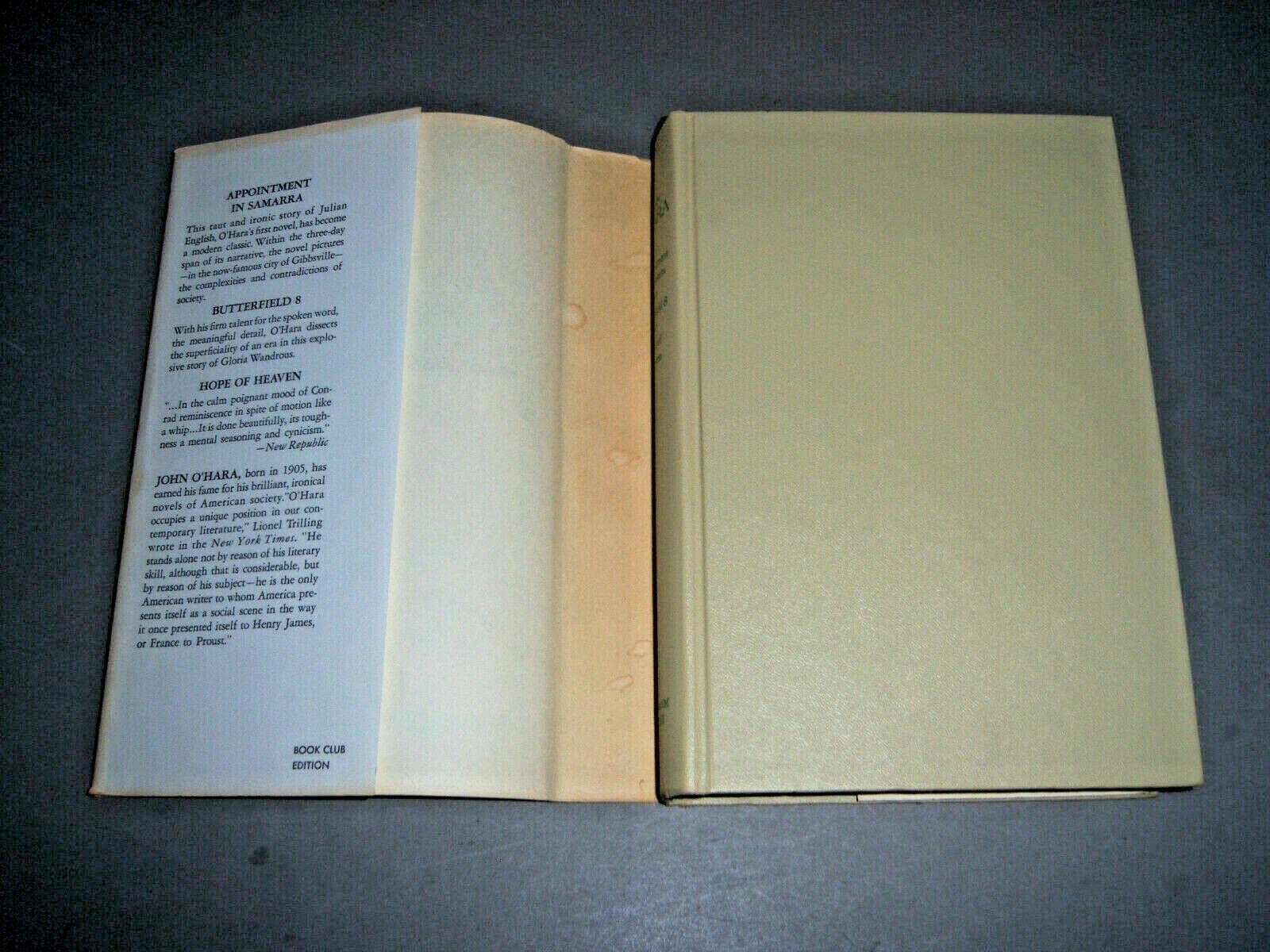 Appointment in Samara/ Butterfield 8/ Hope of Heaven used book depot