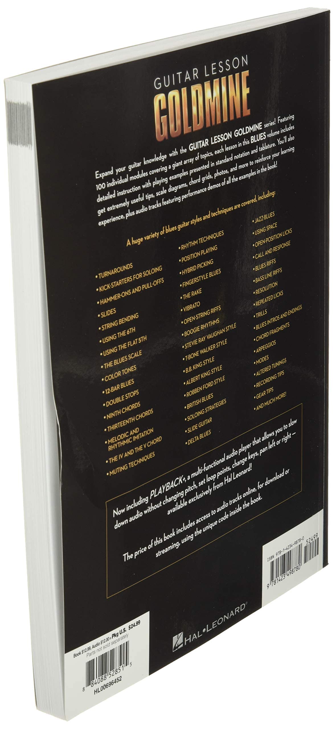 100 Blues Lessons - Guitar Lesson Goldmine Series (Bk/Online Audio) used book depot