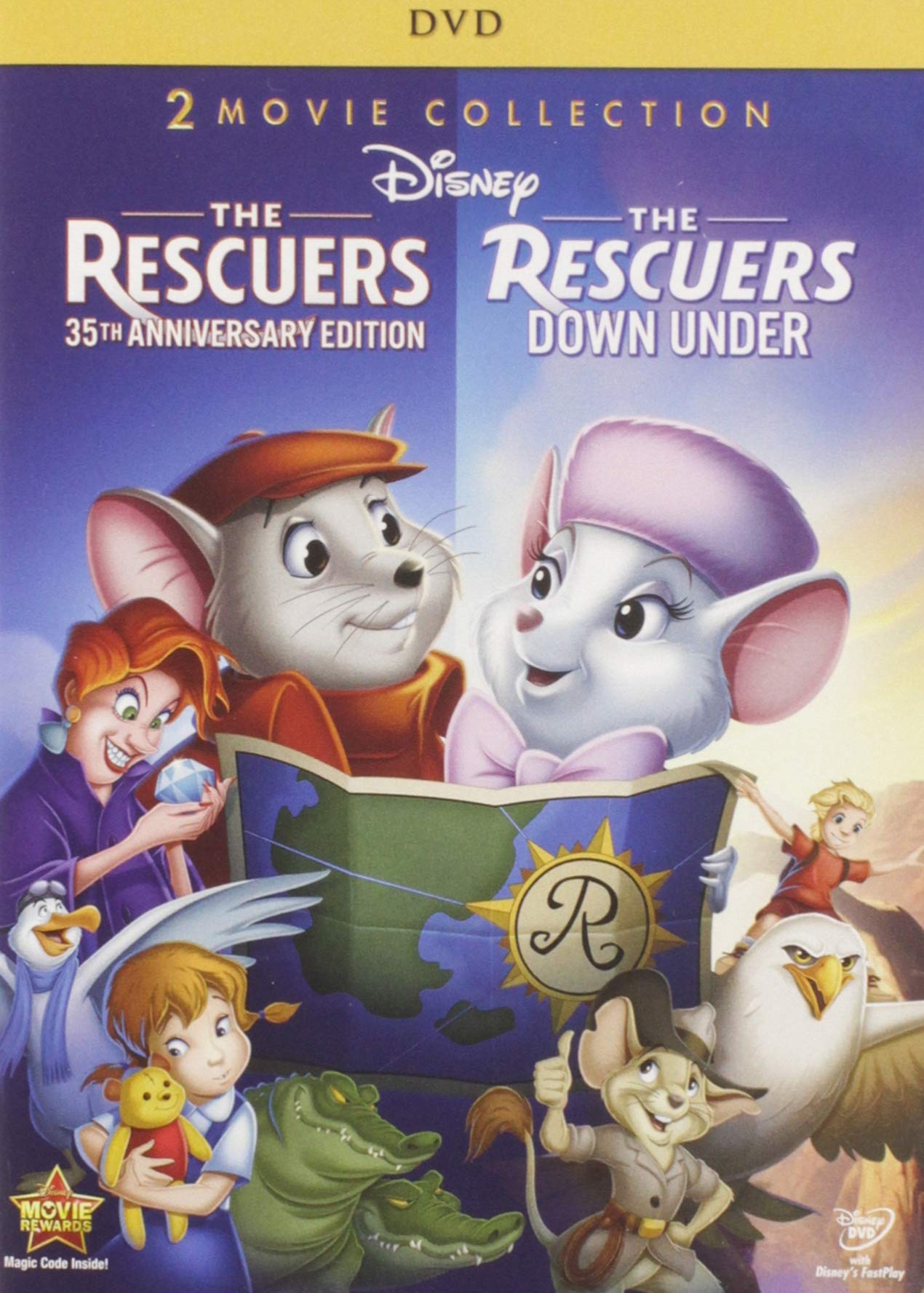 The Rescuers (The Rescuers / The Rescuers Down Under) (35th Anniversary Edition) used book depot