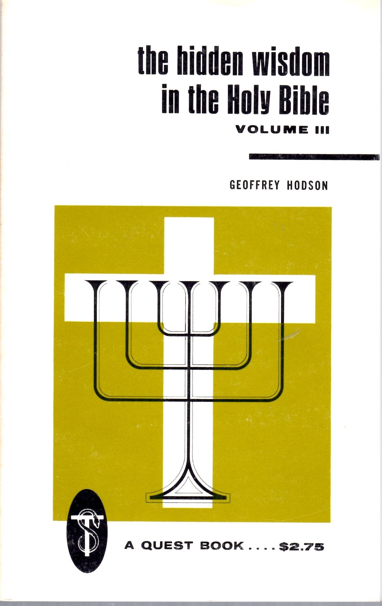 Hidden Wisdom in the Holy Bible: v. 3 (Quest Books) used book depot