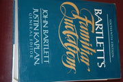 Bartlett's Familiar Quotations : A Collection of Passages, Phrases, and Proverbs Traced to Their Sources in Ancient and Modern Literature used book depot