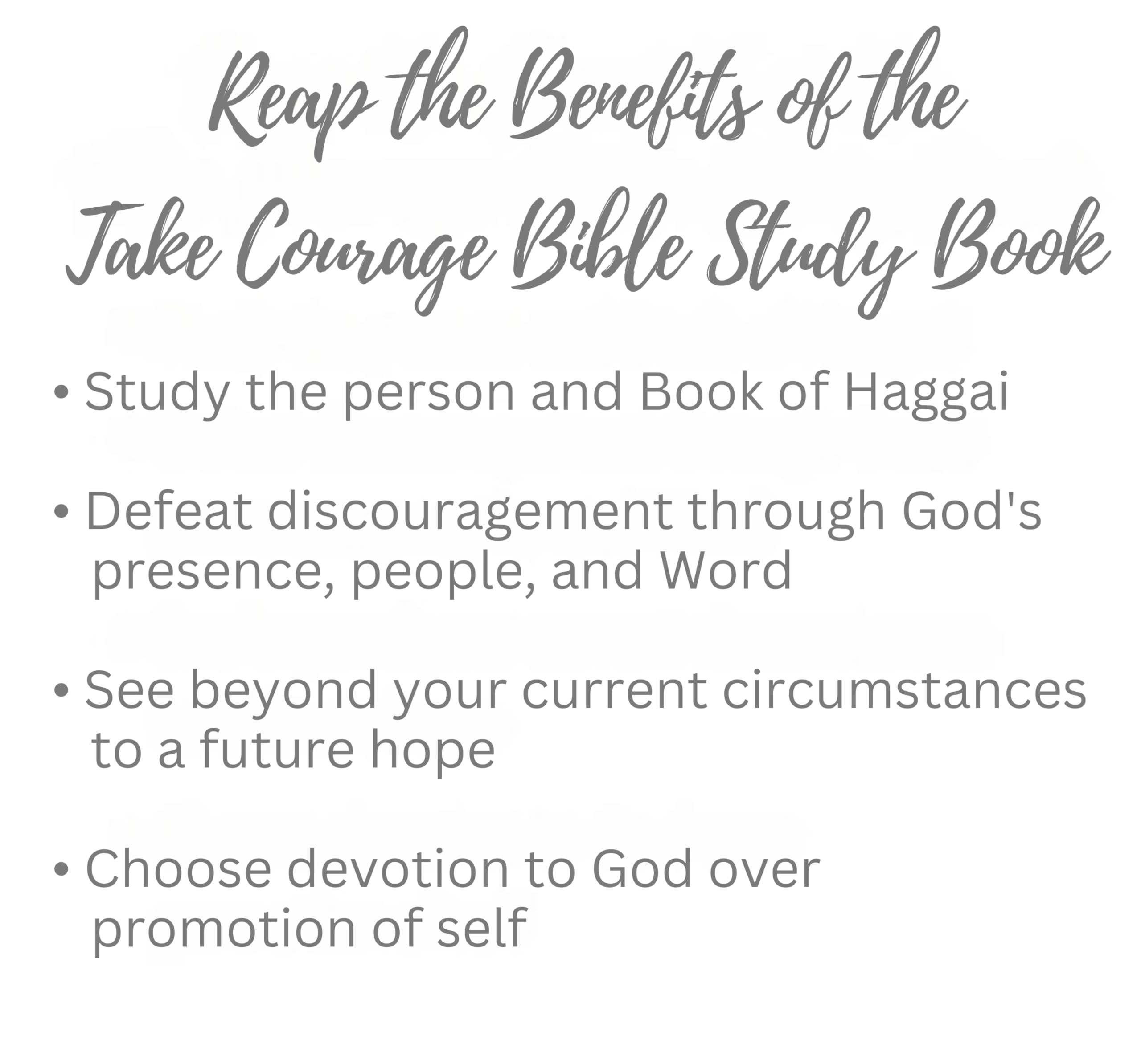 Take Courage - Bible Study Book: A Study of Haggai used book depot