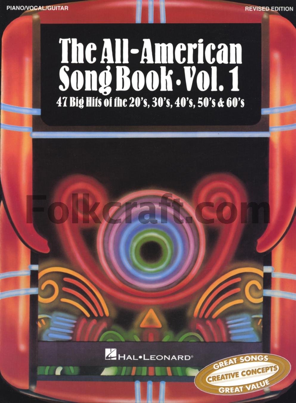 The All-American Song Book, Vol. 1: Piano Vocal Favorites (The All-American Song Book Series) used book depot
