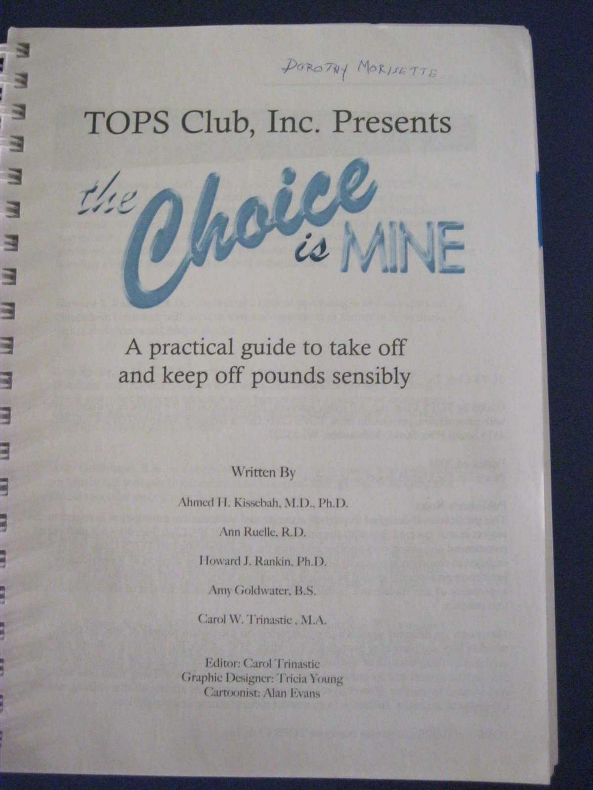 THE CHOICE IS MINE used book depot