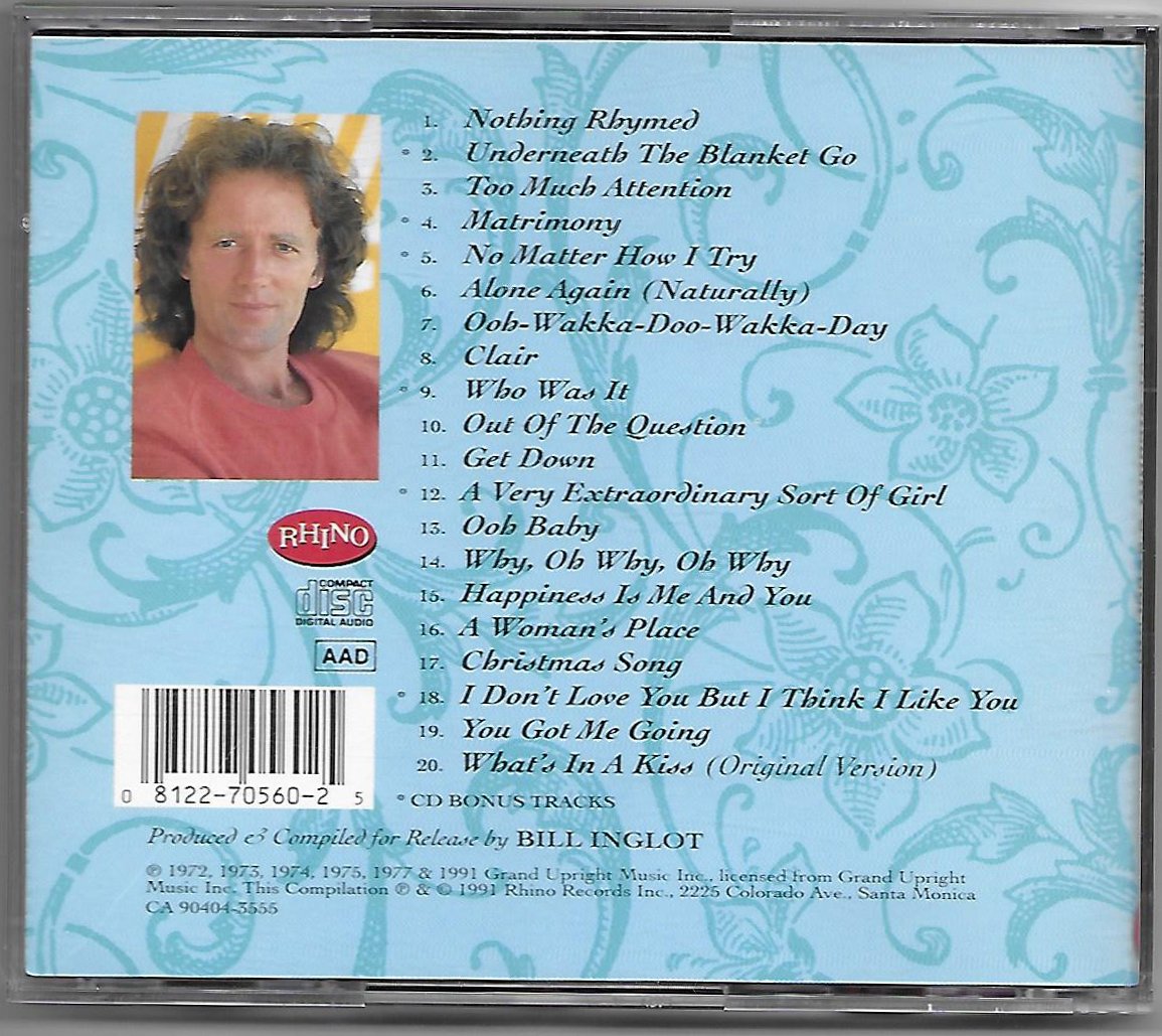 Best of Gilbert O'Sullivan used book depot