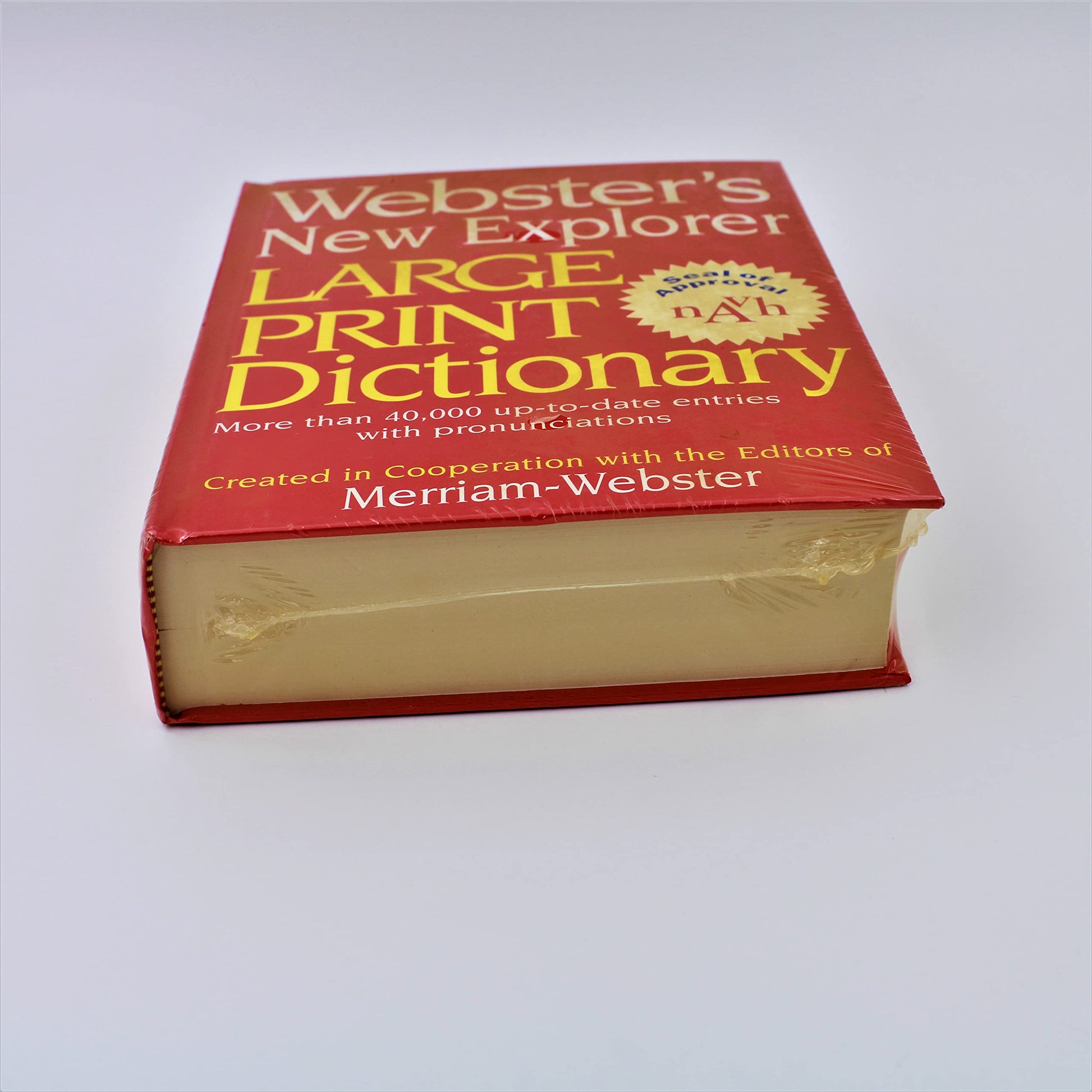 Webster's New Explorer Large Print Dictionary used book depot