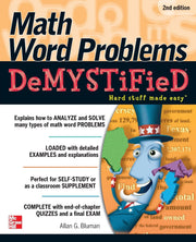Math Word Problems Demystified 2/E used book depot