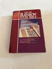New International Version Rainbow Study Bible/Burgundy