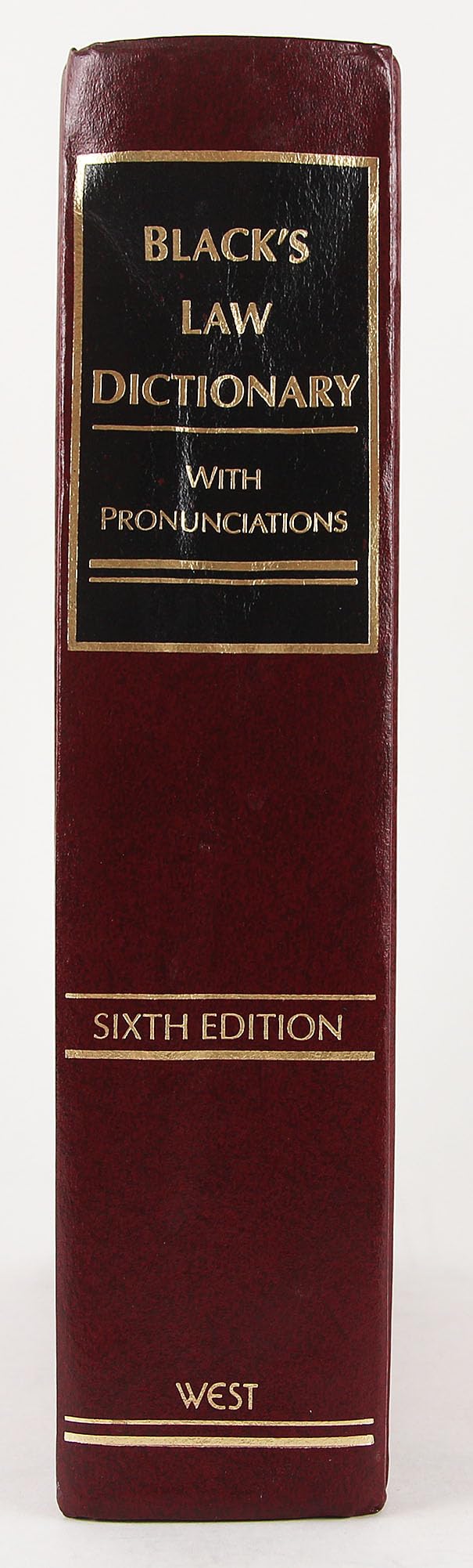 Black's Law Dictionary with Pronunciations, 6th Edition (Centennial Edition 1891-1991) used book depot