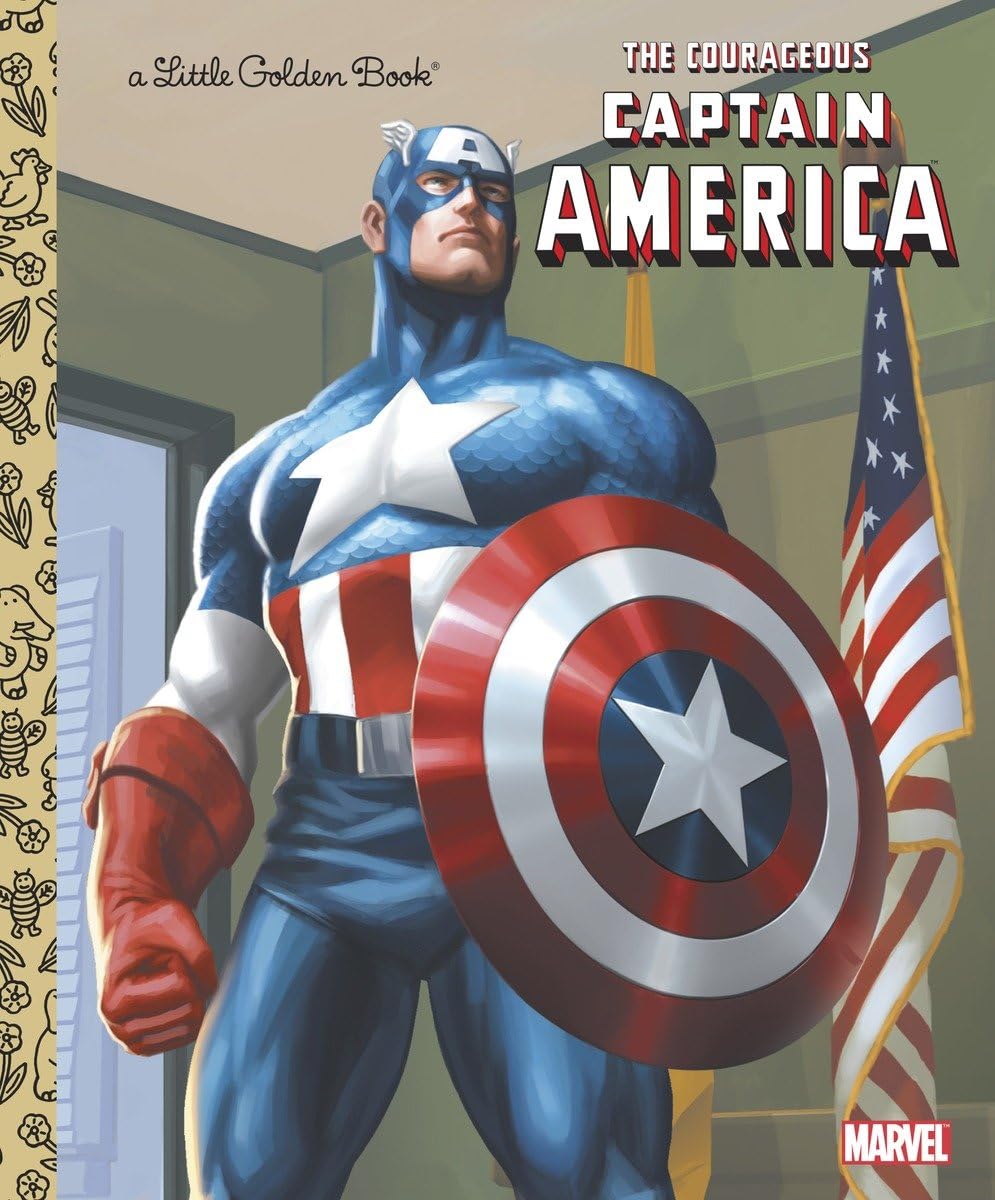 The Courageous Captain America (Marvel: Captain America) (Little Golden Book) used book depot