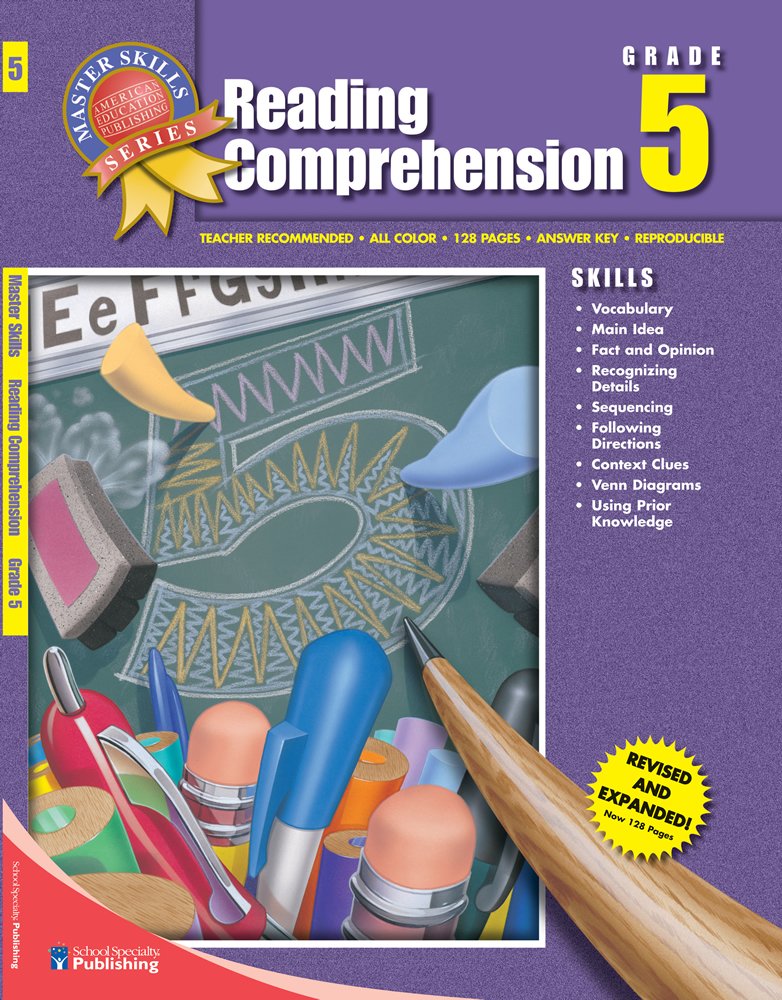 Reading Comprehension, Grade 5 (Master Skills) used book depot