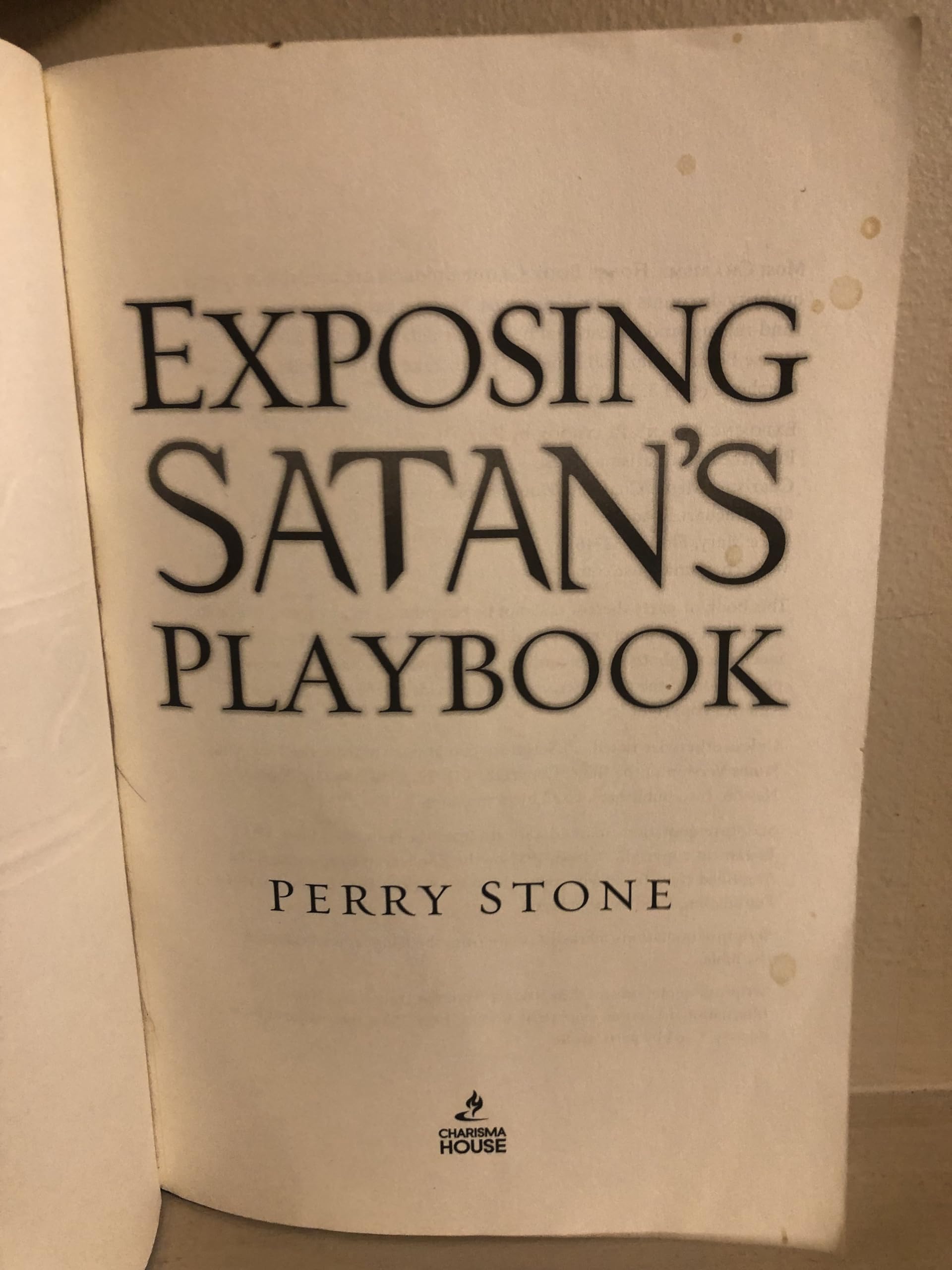 Exposing Satan's Playbook: The Secrets and Strategies Satan Hopes You Never Discover used book depot