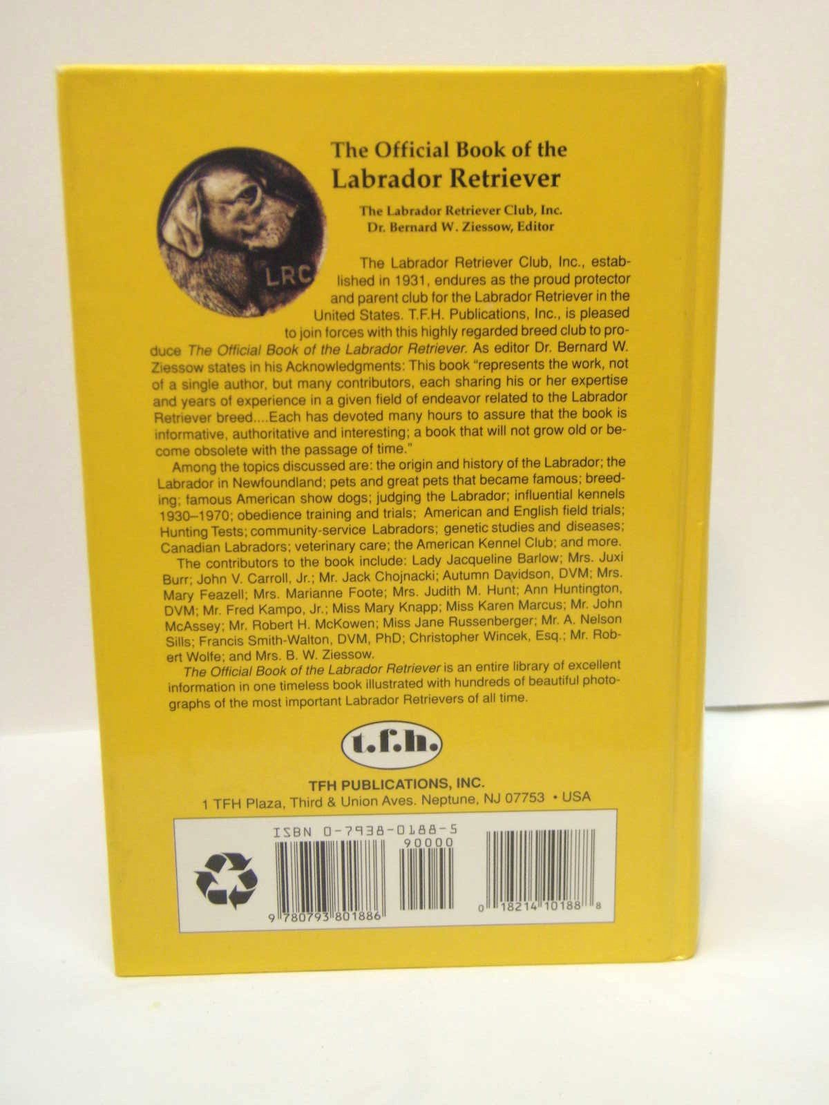 The Official Book of the Labrador Retriever used book depot