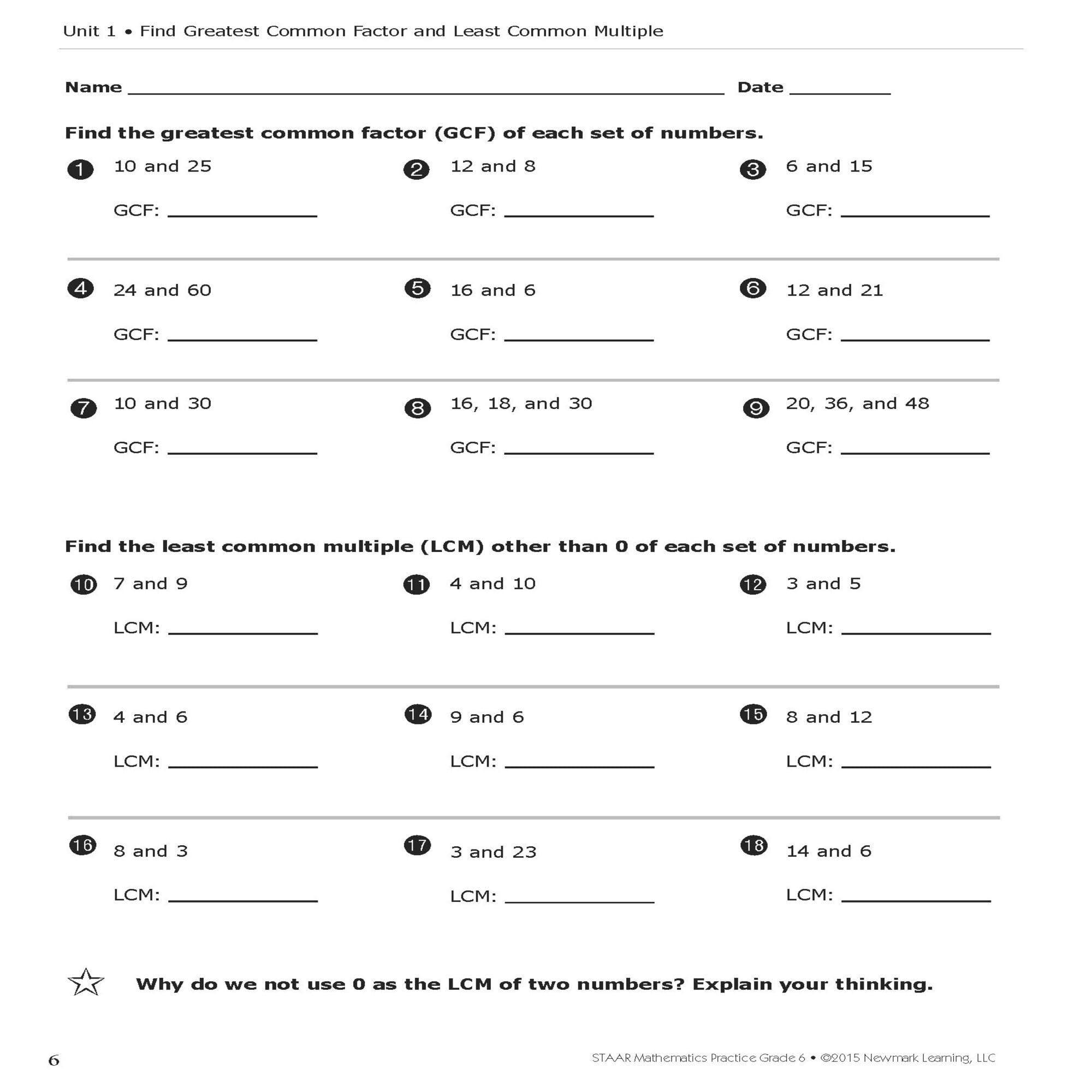 STAAR Mathematics Practice I For Children in Grade 6 I All-Inclusive Workbook for STAAR Prep I Mini-Lessons, Practice Pages, Assessments, & Practice Tests used book depot