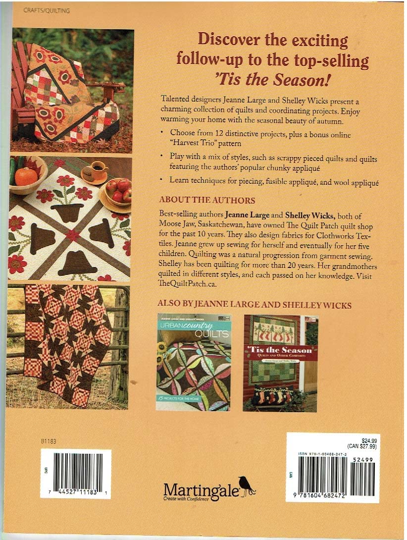 Tis the Autumn Season: Fall Quilts and Decorating Projects used book depot