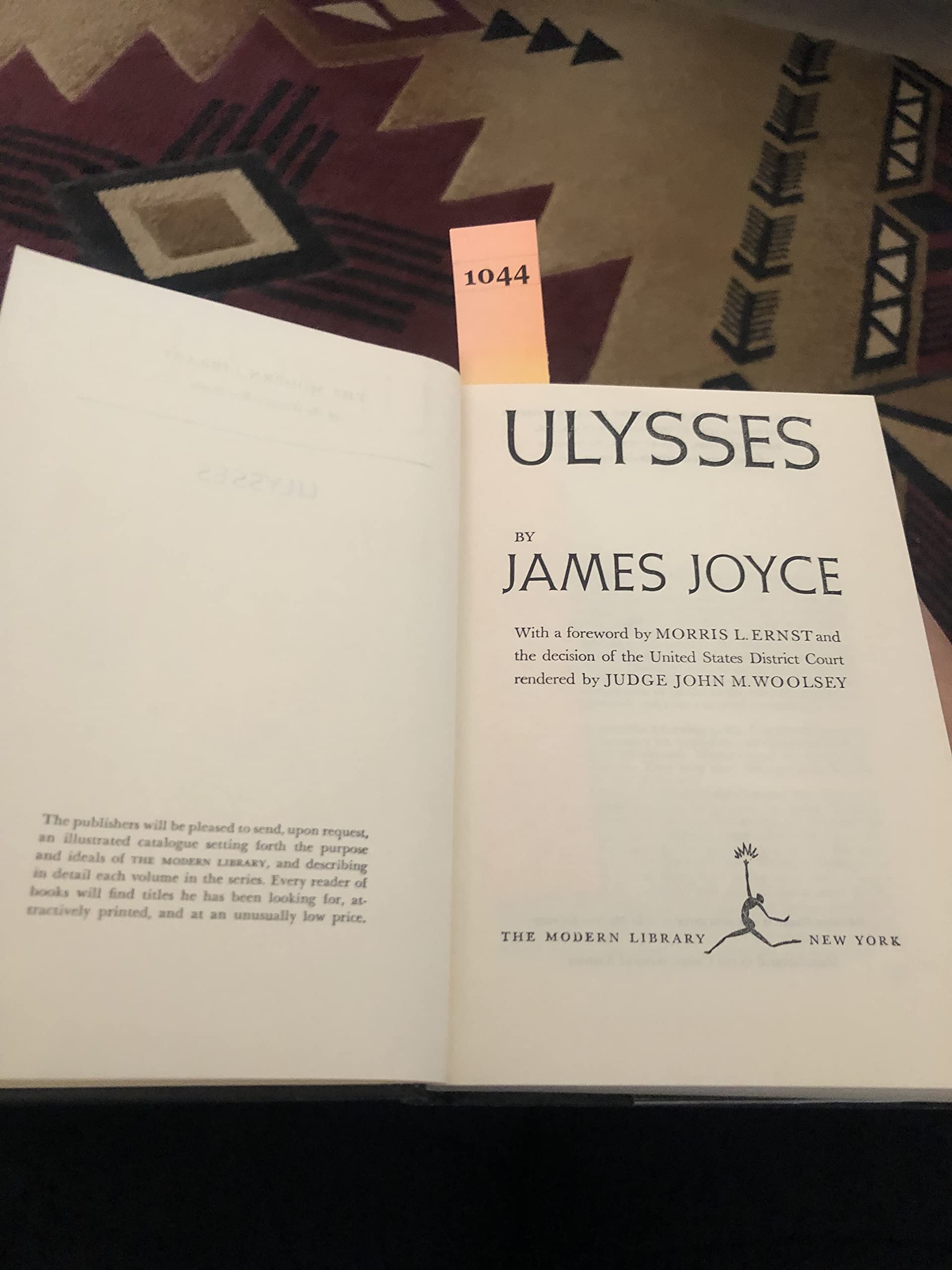ULYSSES Complete and Unexpurgated, Modern Library Giant G52 used book depot