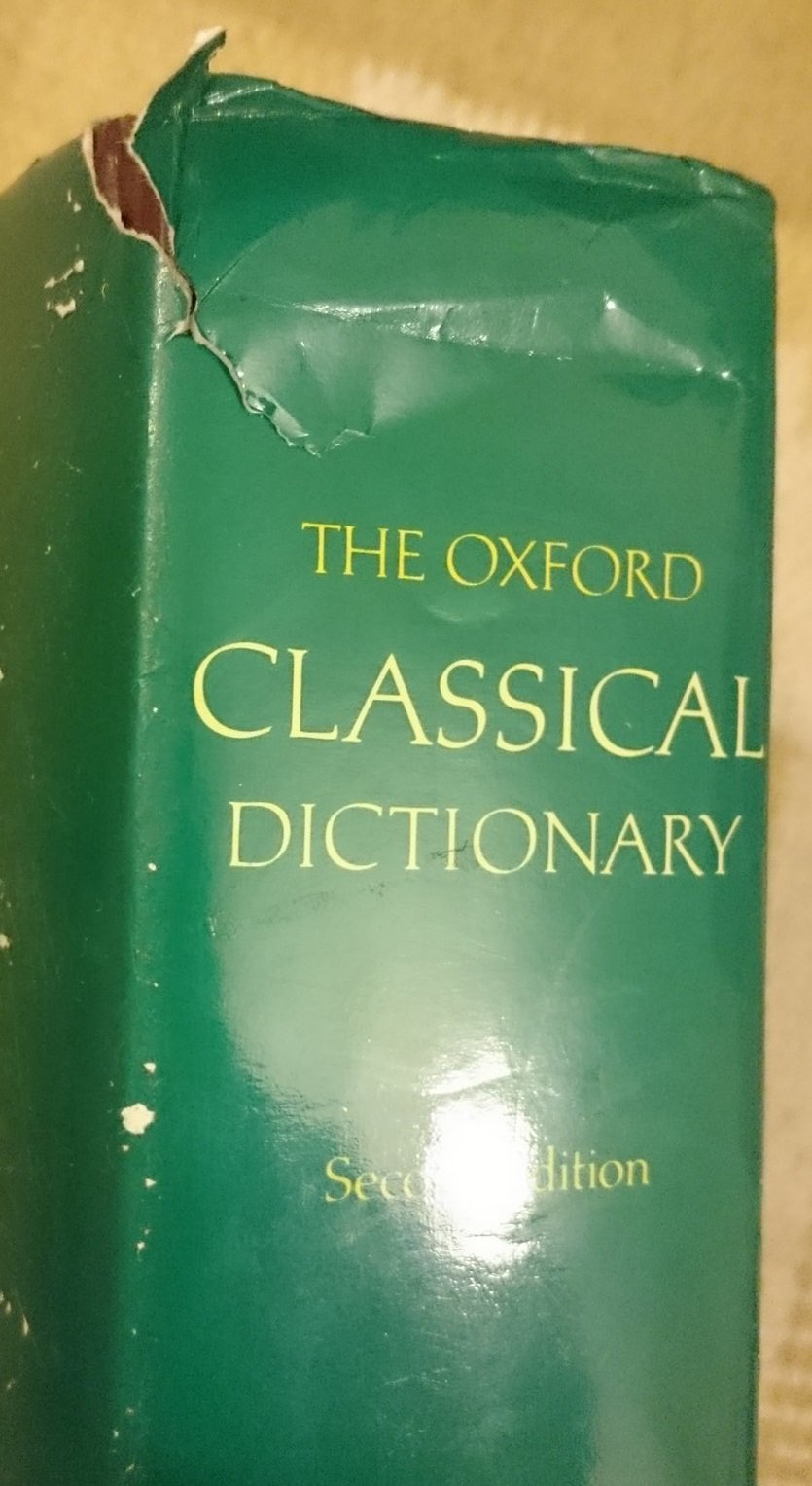 The Oxford Classical Dictionary, 2nd Edition used book depot