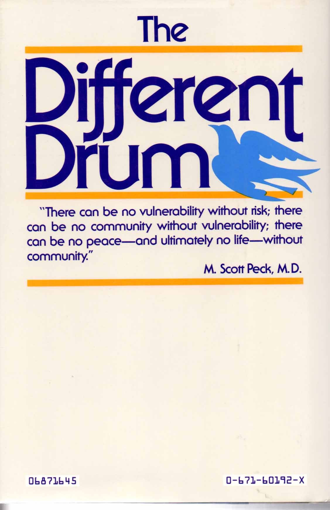 The Different Drum: Community Making and Peace used book depot