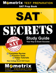 SAT Prep Book: SAT Secrets Study Guide: Complete Review, Practice Tests, Video Tutorials for the New College Board SAT Exam used book depot