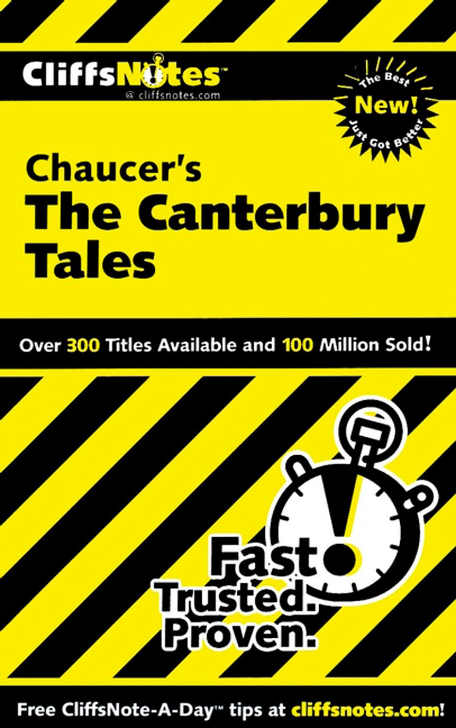 CliffsNotes on Chaucer's The Canterbury Tales (Cliffsnotes Literature Guides) used book depot