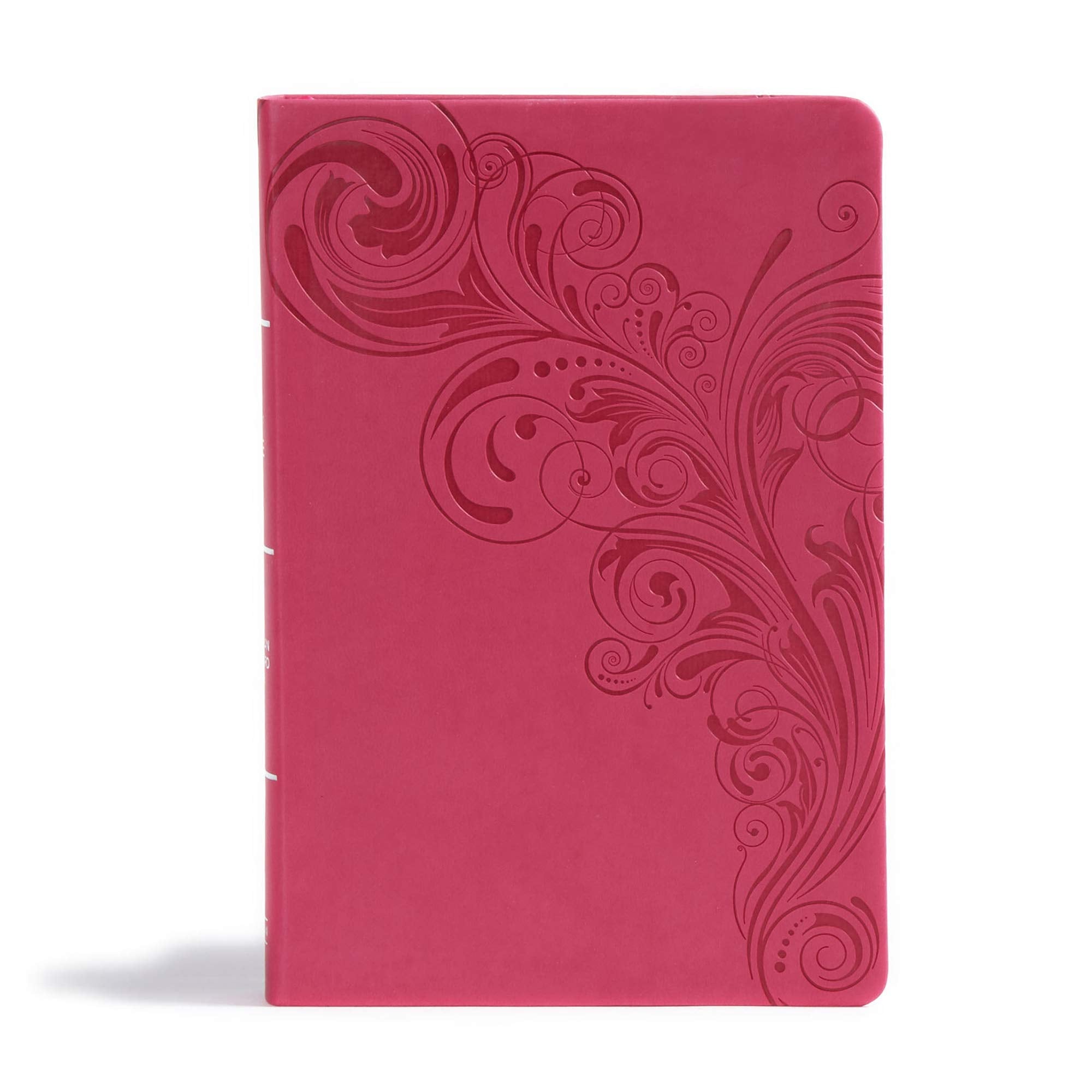 CSB Giant Print Reference Bible, Pink LeatherTouch, Red Letter, Presentation Page, Cross-References, Full-Color Maps, Easy-to-Read Bible Serif Type used book depot