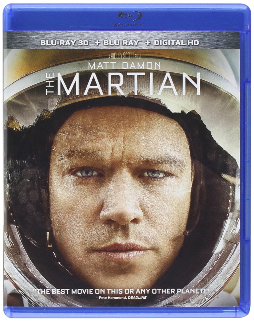 The Martian [Blu-ray 3D + Blu-ray + Digital HD] [3D Blu-ray] used book depot