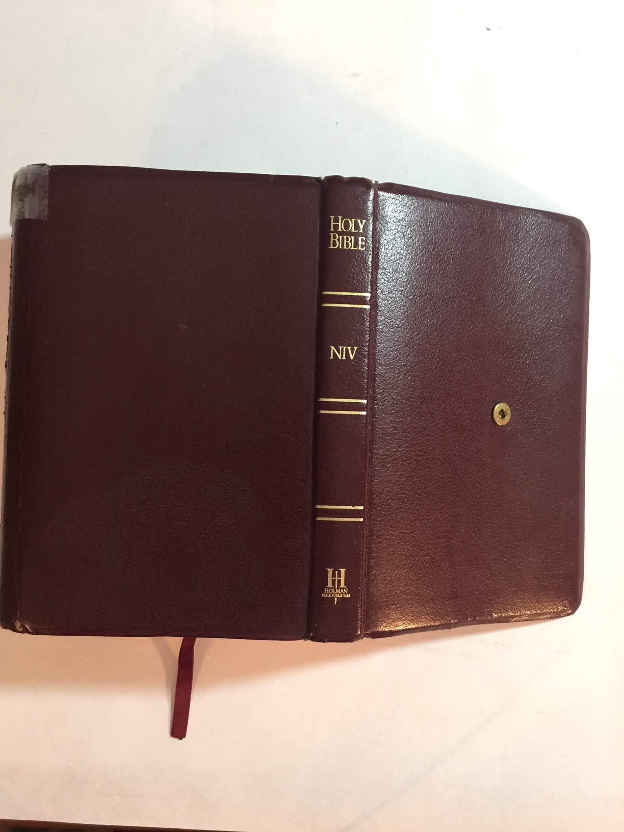 The Holman Pocket-Size Bible: New International Version : Burgundy Bonded With Snap