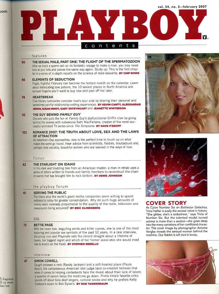 Playboy Magazine, February 2007 used book depot