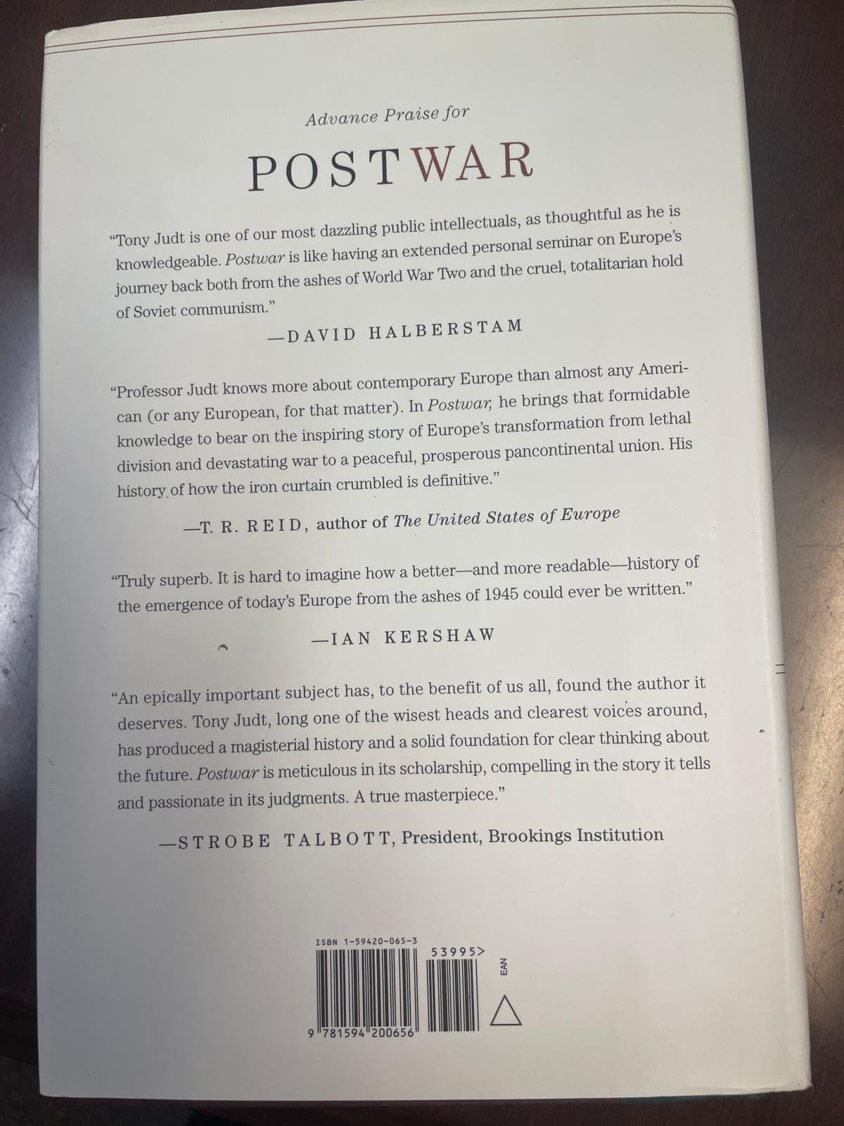 Postwar: A History of Europe Since 1945 used book depot