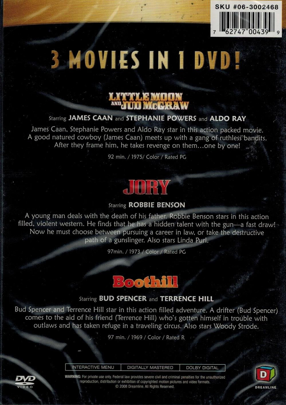 Triple Feature (Little Moon And Jud McGraw / Jory / Boothill) used book depot