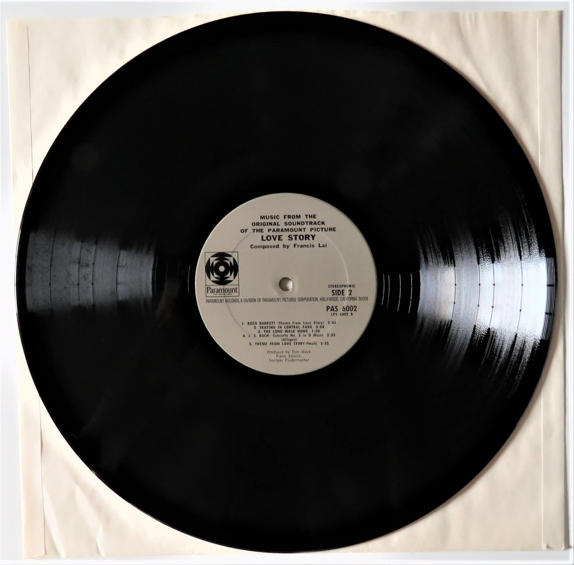 Love Story - Music from the original soundtrack.