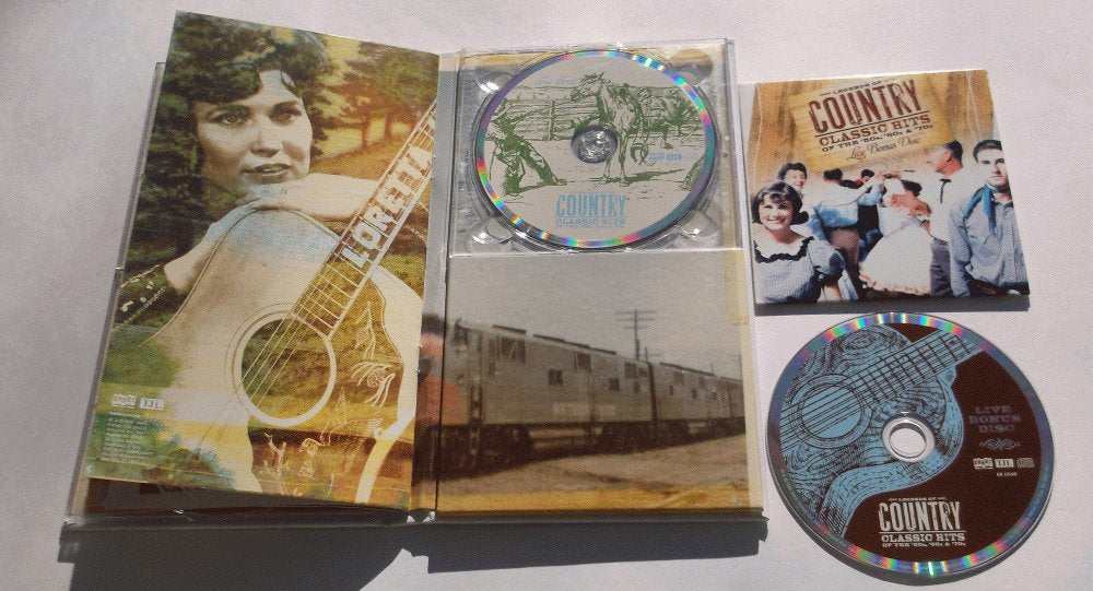 Legends of Country : Classic Hits of the 50's, 60's and 70's (3 CD BOX SET) + Bonus used book depot