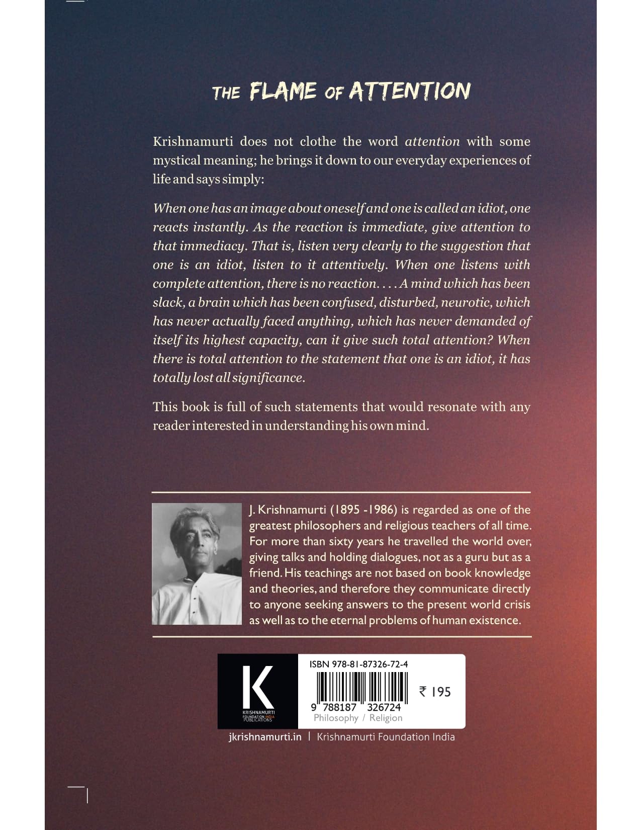 Flame of Attention used book depot