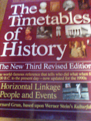 The Timetables of History: A Horizontal Linkage of People and Events used book depot