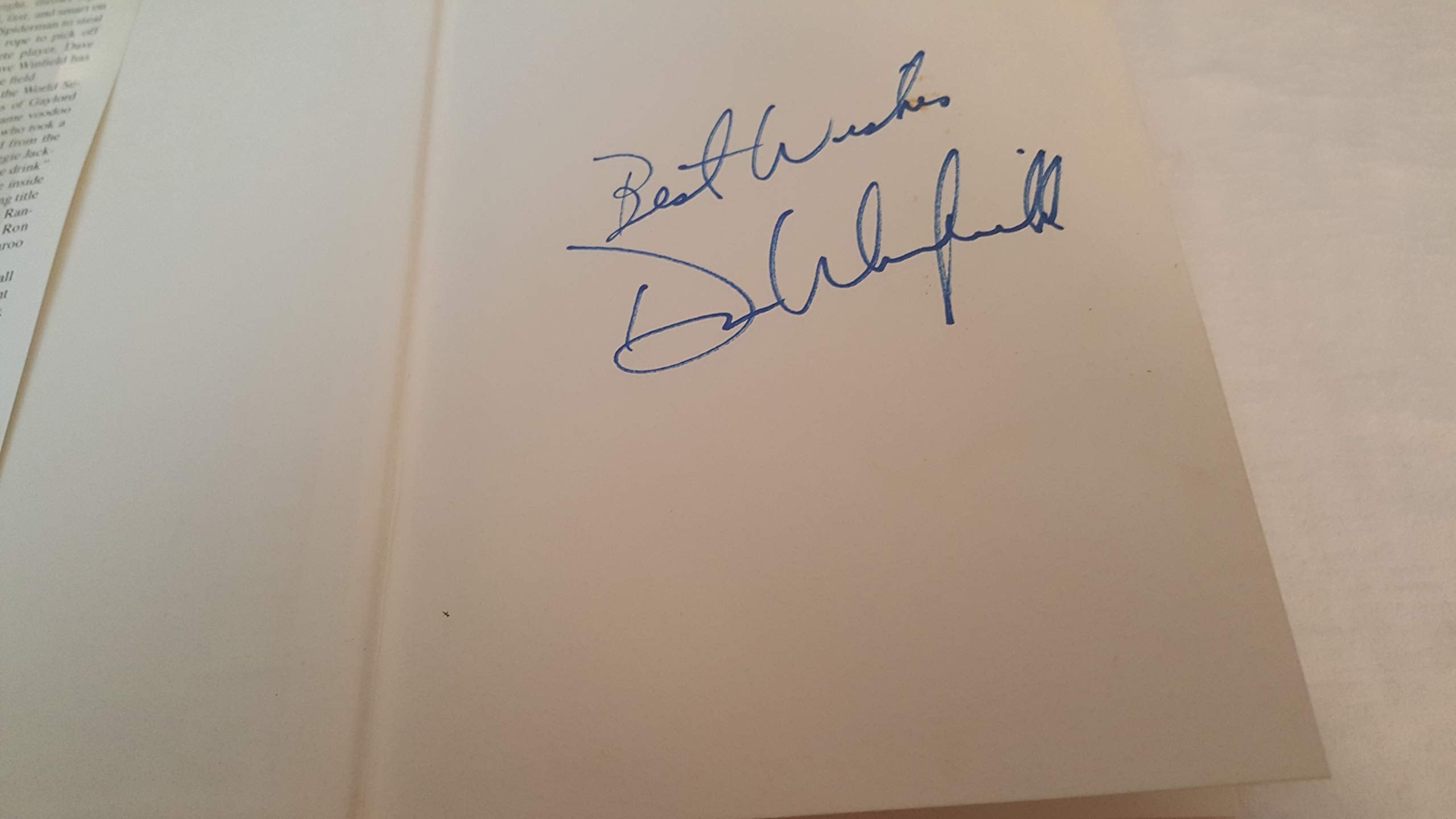 Winfield: A Player's Life used book depot