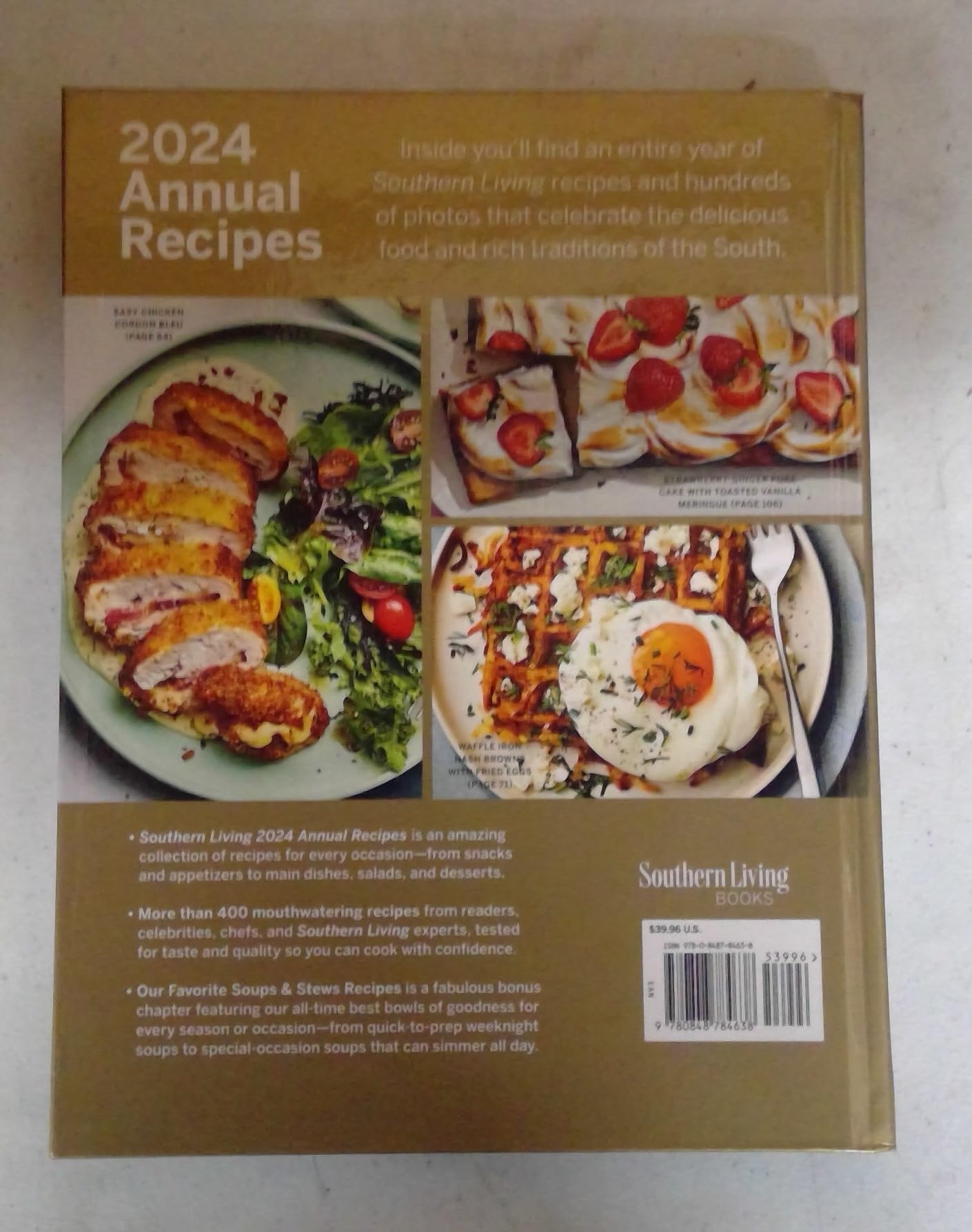 Southern Living 2024 Annual Recipes Cookbook, 400+ Recipes, Features Soups and Stews Bonus Chapter used book depot