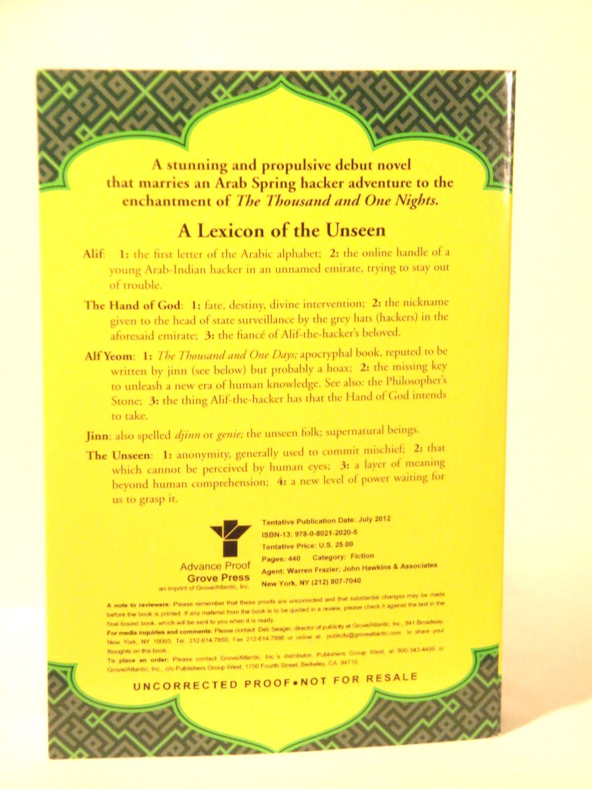 Alif the Unseen