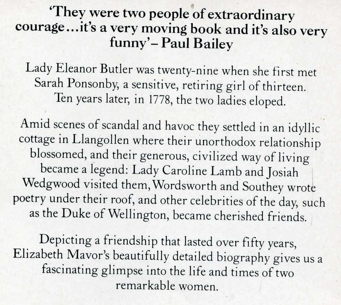 The Ladies of Llangollen: A Study in Romantic Friendship used book depot