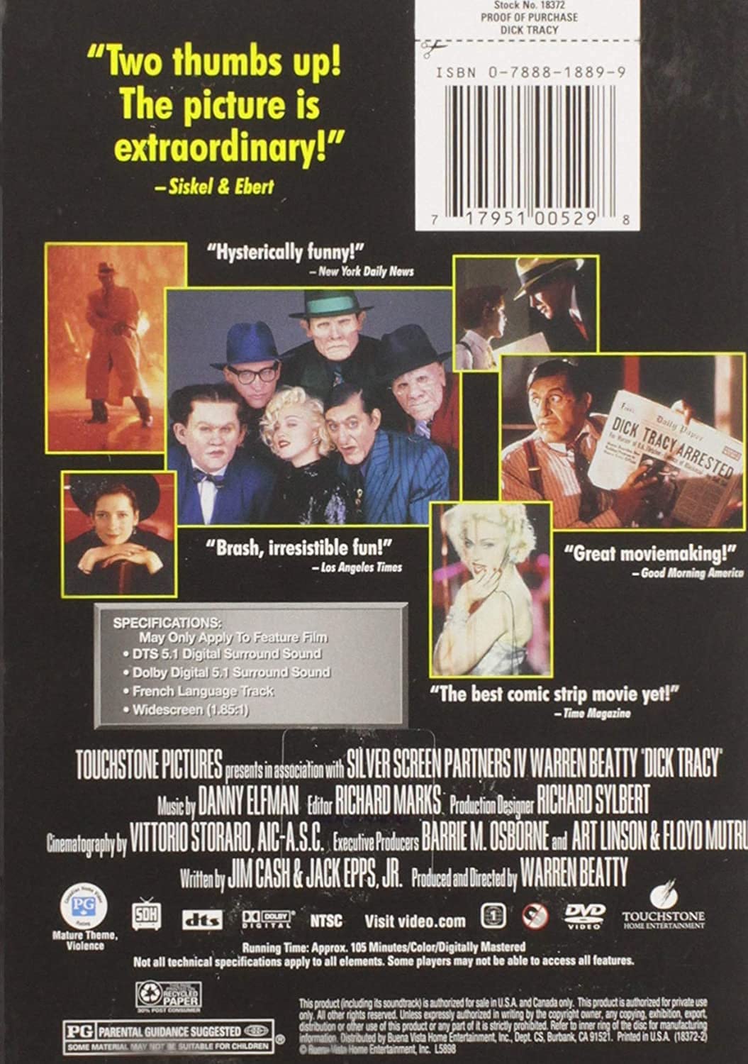 DICK TRACY (MADONNA) used book depot
