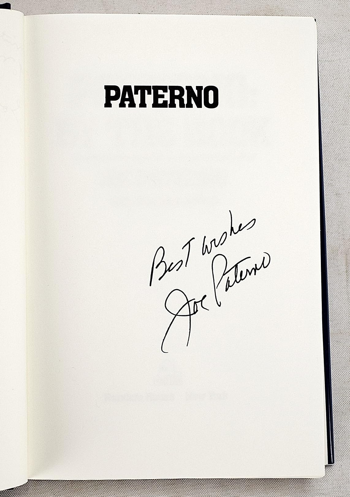 Paterno: By the Book used book depot