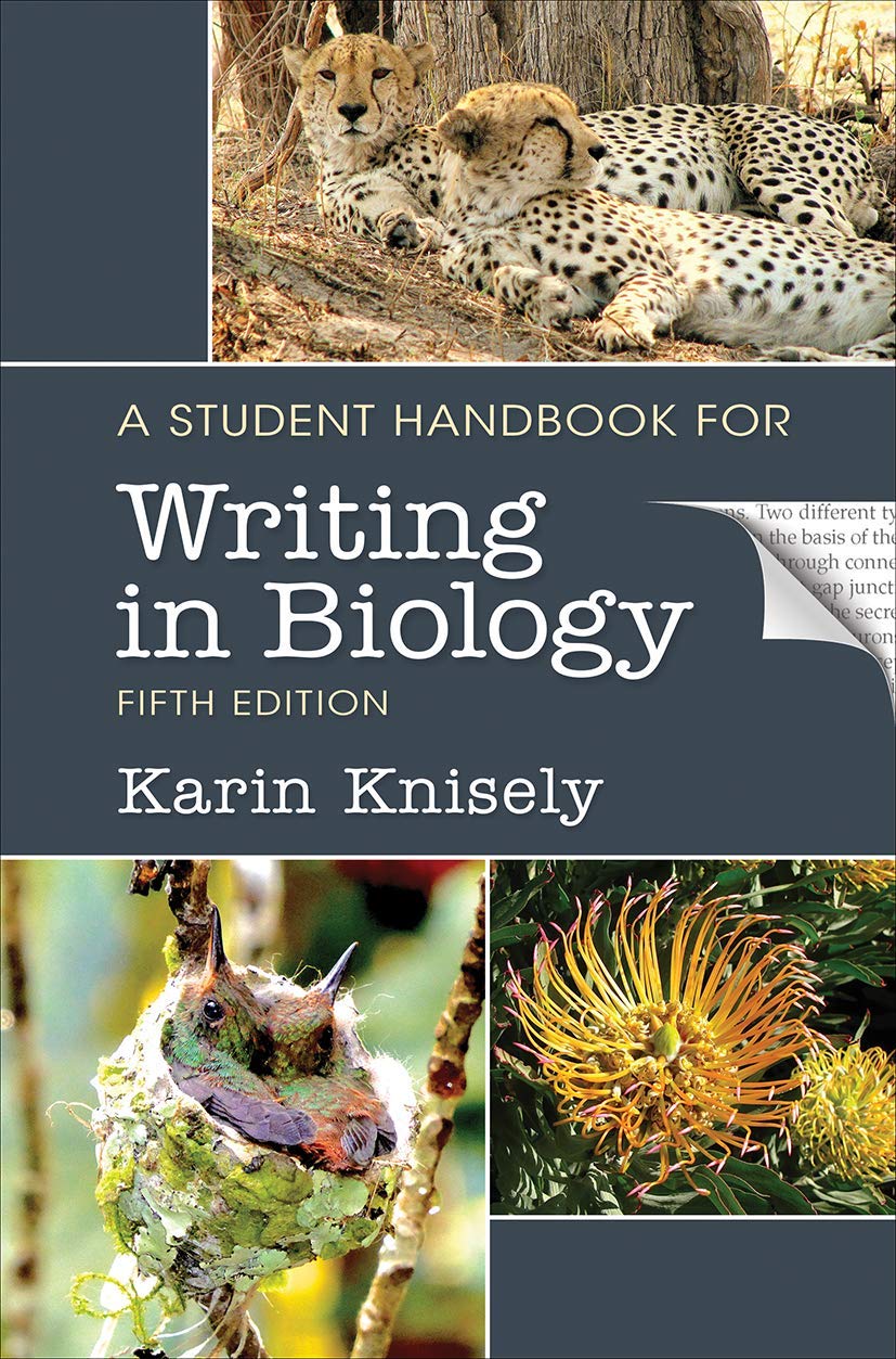 A Student Handbook for Writing in Biology used book depot