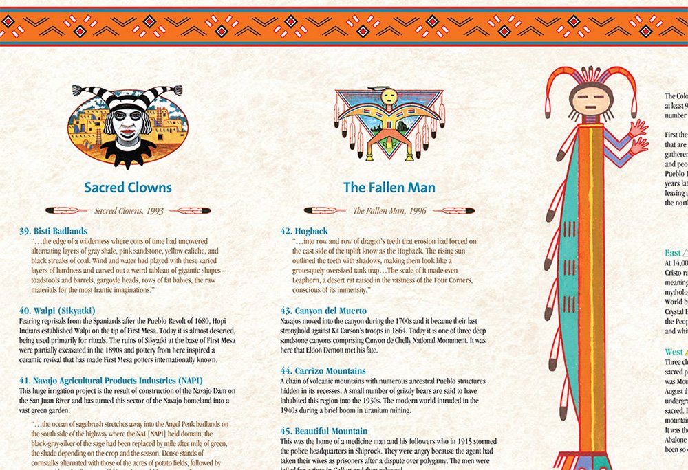The Hillerman Indian Country Map And Guide used book depot
