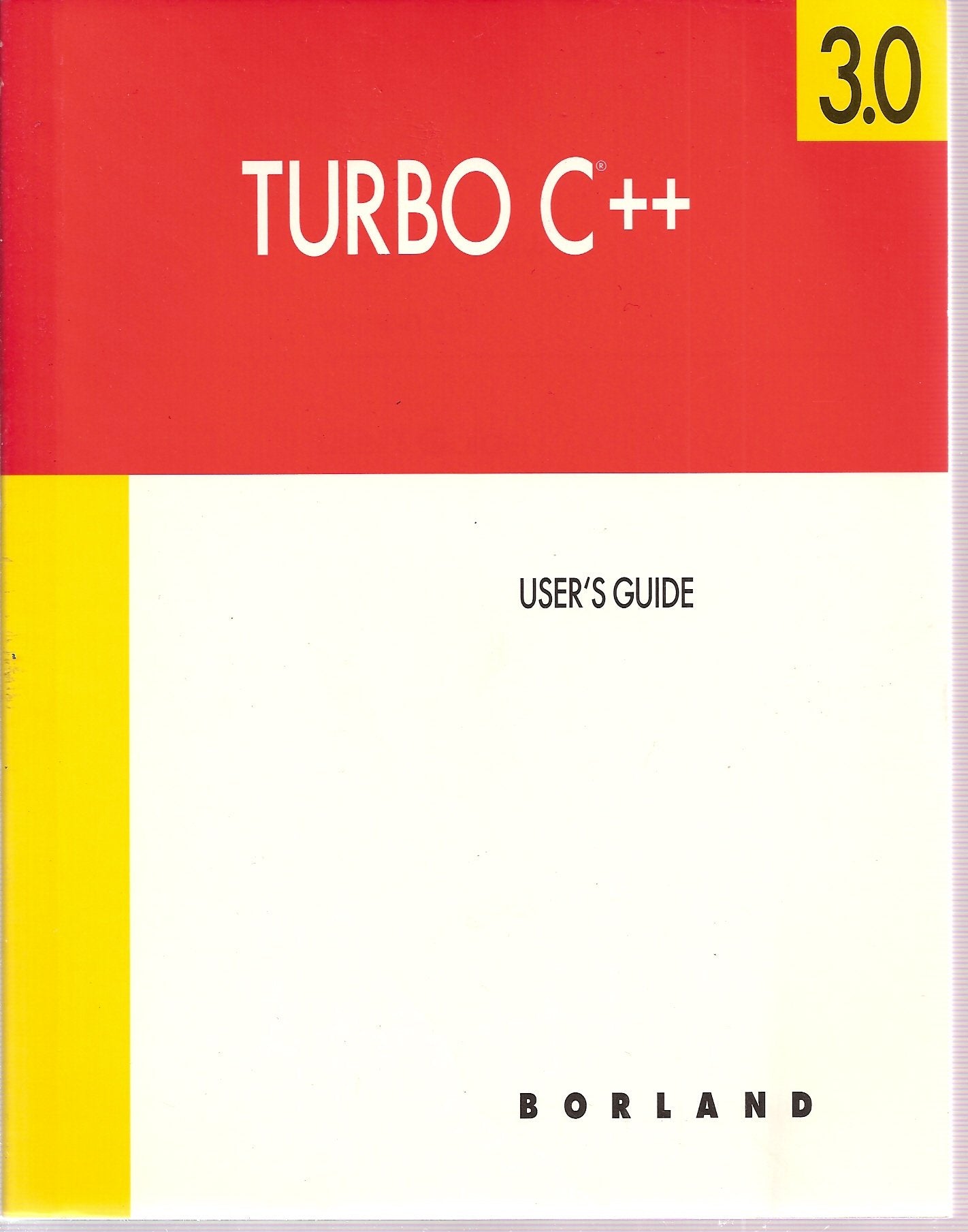 Turbo C++ 3.0 User's Guide (With Floppy Disks) used book depot