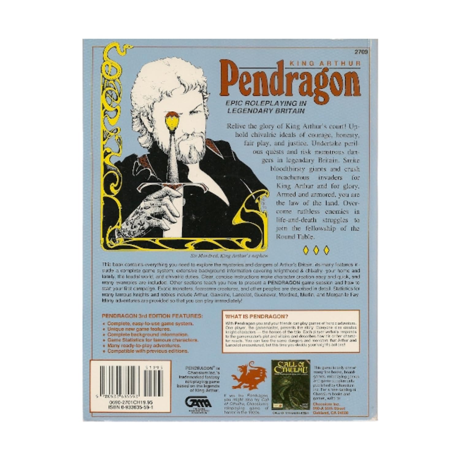 King Arthur Pendragon: Epic Roleplaying in Legendary Britain