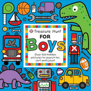 Treasure Hunt for Boys: Over 500 hidden pictures to search for, sort and count! used book depot