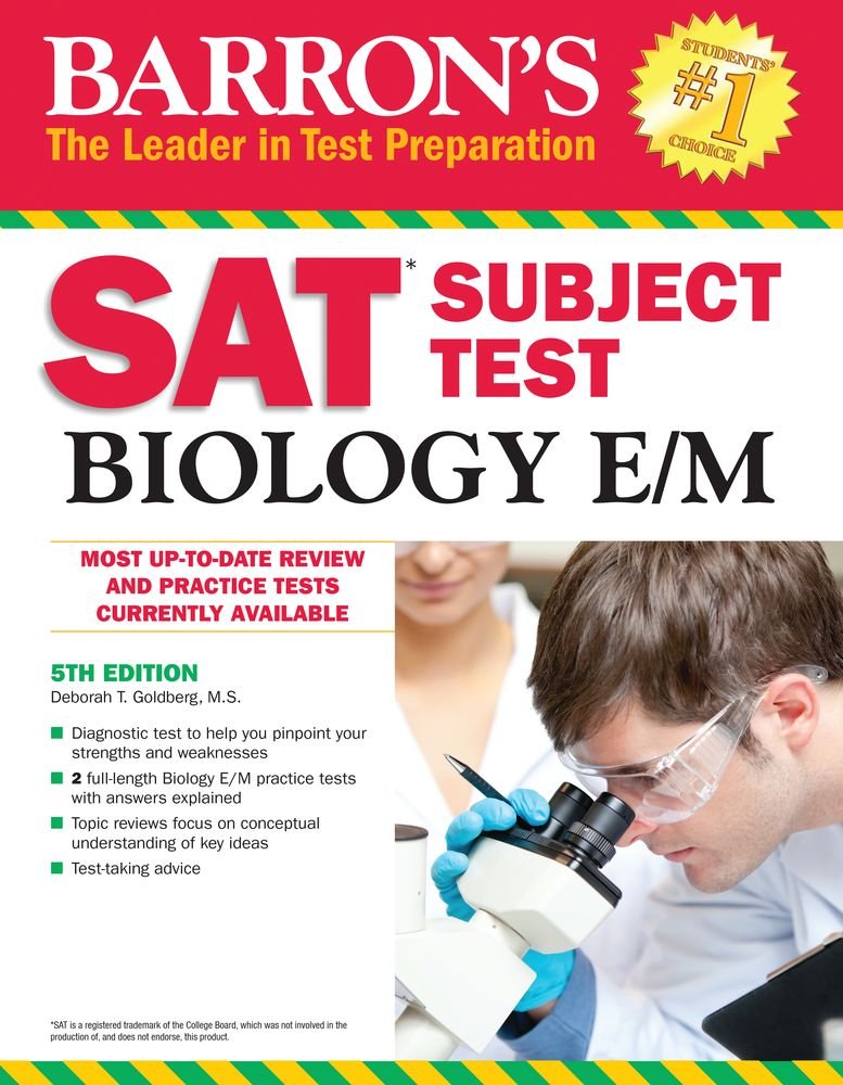 Barron's SAT Subject Test Biology E/M used book depot