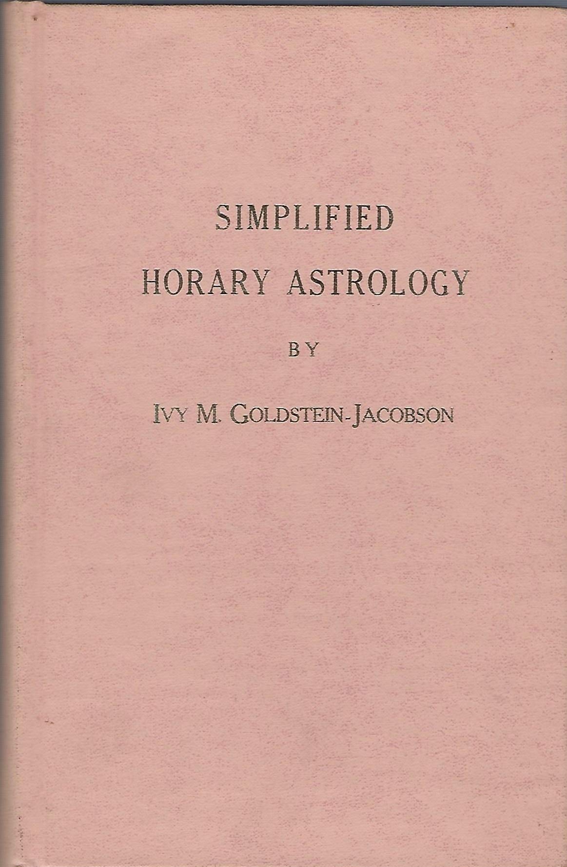 Simplified Horary Astrology used book depot