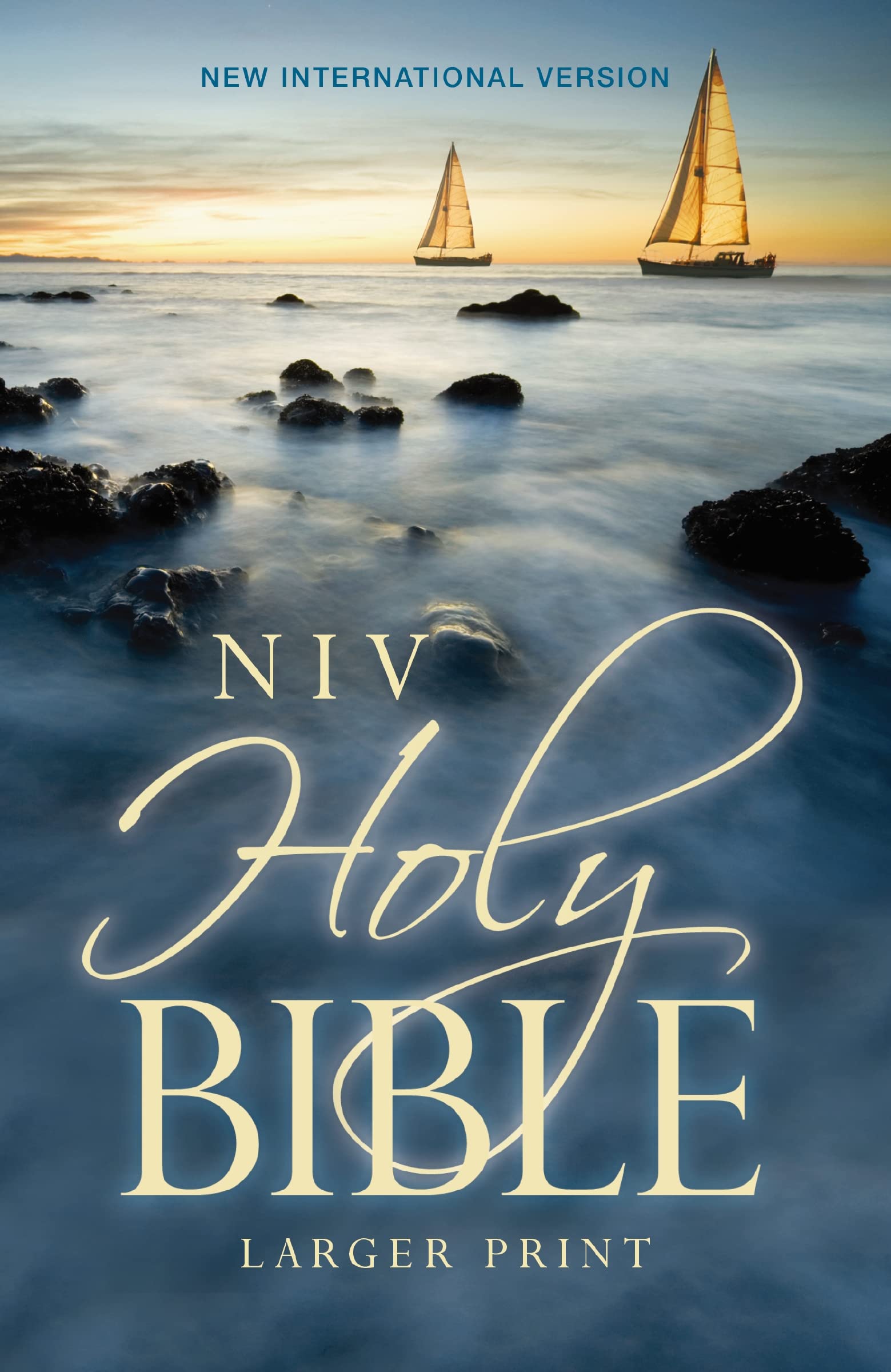 NIV, Holy Bible, Larger Print, Paperback used book depot