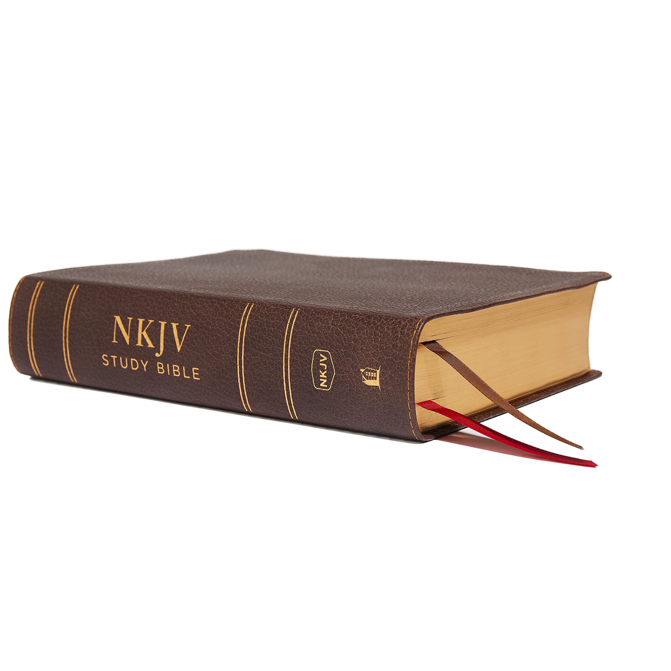 NKJV Study Bible, Premium Calfskin Leather, Brown, Full-Color, Comfort Print: The Complete Resource for Studying God’s Word used book depot