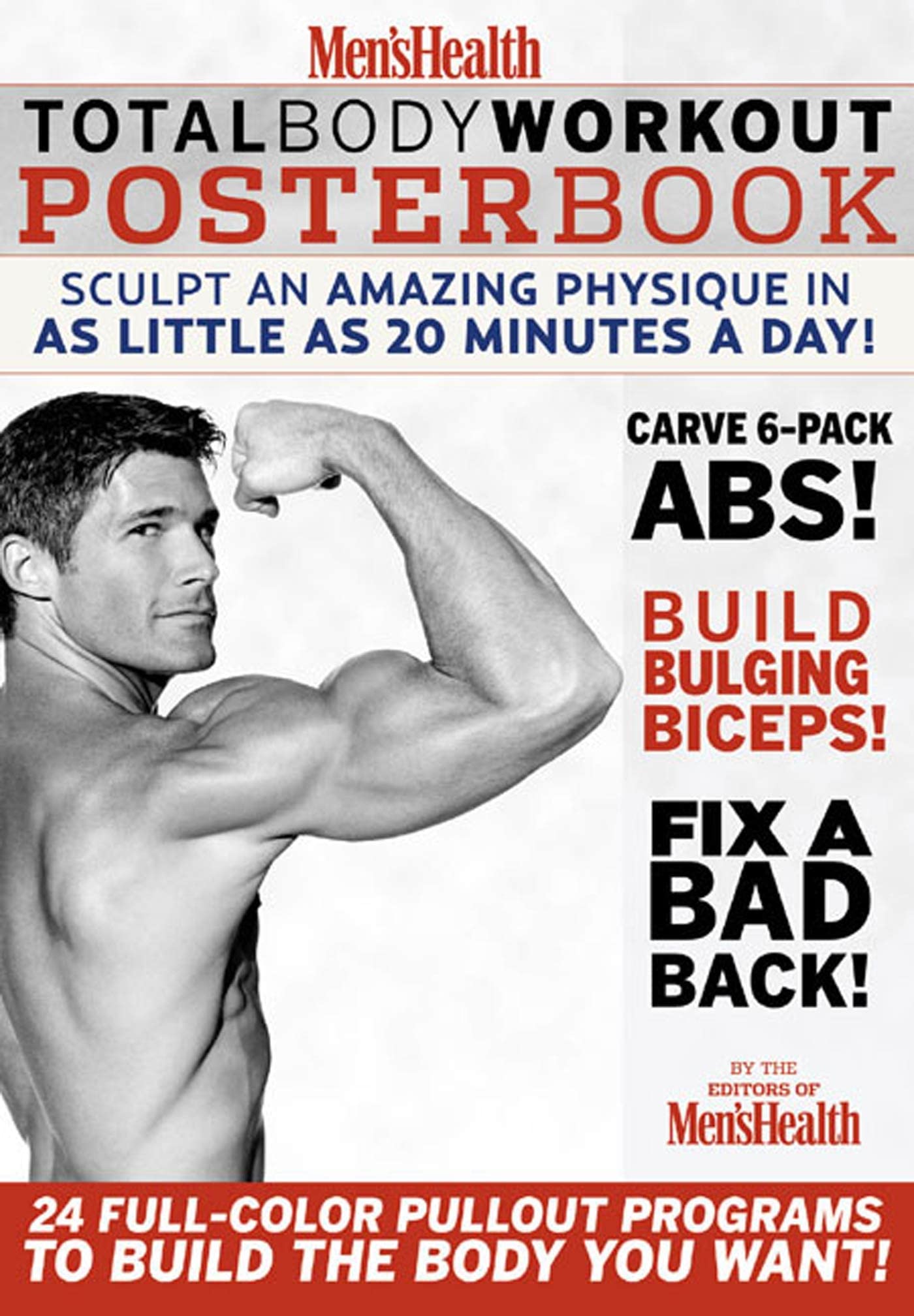 Men's Health Total Body Workout Poster Book used book depot